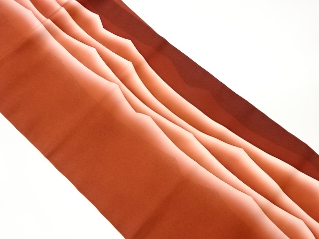 リサイクル　塩瀬抽象模様名古屋帯